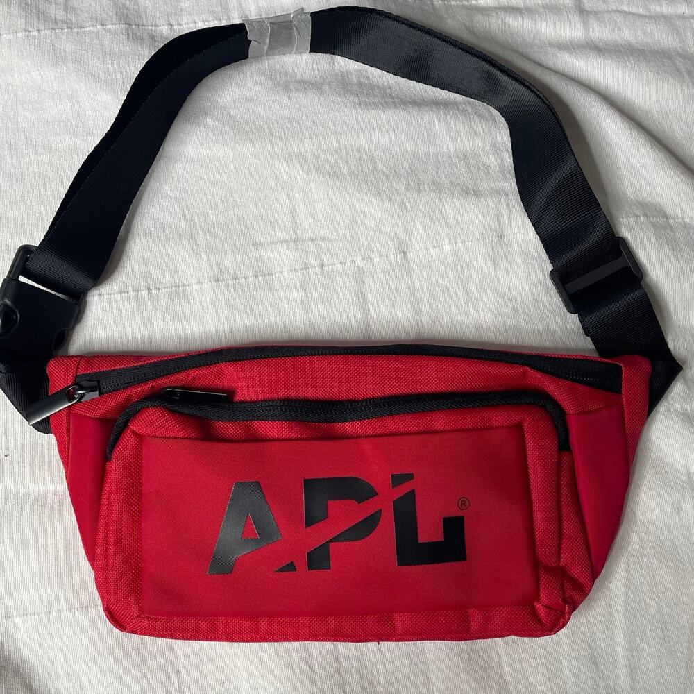 NWOT APL Athletic Propulsion Labs Red Black Belt Bag Fanny Pack